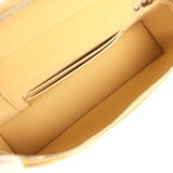 Chanel Top Handle Long Vanity Case with Chain Gold Metallic Caviar Silver Hardware - Thumbnail View 8