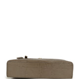 Chanel Top Handle Long Vanity Case with Chain Dark Khaki Lizard Embossed Calfskin Gold Hardware - Thumbnail View 6