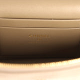 Chanel Top Handle Long Vanity Case with Chain Dark Khaki Lizard Embossed Calfskin Gold Hardware - Thumbnail View 9