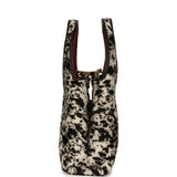 Chanel Small Chic Lady "Dalmatian Print" Shopping Bag Black, White Pony Hair Gold Hardware - Thumbnail View 3
