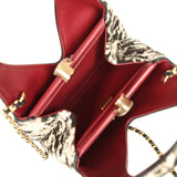 Chanel Small Chic Lady "Dalmatian Print" Shopping Bag Black, White Pony Hair Gold Hardware - Thumbnail View 8