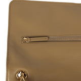 Chanel Maxi "Souplissimo" Large Flap Bag Dark Beige Suede Gold Hardware - Thumbnail View 8