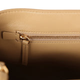 Chanel Maxi "Souplissimo" Large Flap Bag Dark Beige Suede Gold Hardware - Thumbnail View 10