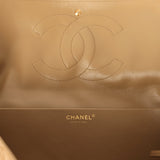 Chanel Maxi "Souplissimo" Large Flap Bag Dark Beige Suede Gold Hardware - Thumbnail View 11