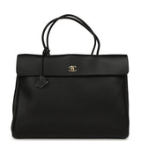 Chanel XXL "Urban Essential" Shopping Tote Black Calfskin Gold Hardware - Thumbnail View 1