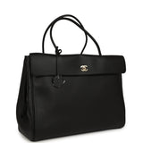 Chanel XXL "Urban Essential" Shopping Tote Black Calfskin Gold Hardware - Thumbnail View 2