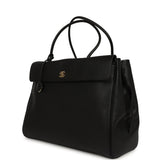Chanel XXL "Urban Essential" Shopping Tote Black Calfskin Gold Hardware - Thumbnail View 5