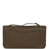 Chanel Maxi "Souplissimo" Small Flap Bag Dark Khaki Grained Calfskin Gold Hardware - Thumbnail View 4