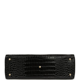 Chanel Large Cerf Shopping Bag Black Croc Embossed Calfskin Gold Hardware - Thumbnail View 6
