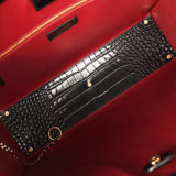 Chanel Large Cerf Shopping Bag Black Croc Embossed Calfskin Gold Hardware - Thumbnail View 7