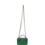 Chanel Small Top Handle Long Vanity Case Green Croc Embossed Calfskin Gold Hardware - Thumbnail View 7