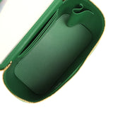 Chanel Small Top Handle Long Vanity Case Green Croc Embossed Calfskin Gold Hardware - Thumbnail View 9