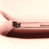 Pre-owned Chanel Medium Coco Handle Flap Bag Blush Caviar Aged Ruthenium Hardware - Thumbnail View 9