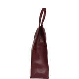 Chanel Small "Grocery Bag" with Chain Dark Burgundy Calfskin Gold Hardware - Thumbnail View 3