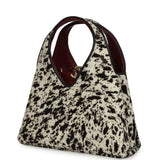 Chanel Small Chic Lady "Dalmatian Print" Shopping Bag Black, White Pony Hair Gold Hardware - Thumbnail View 5