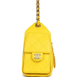 Chanel Mini 25 Hobo Bag Yellow Caviar Gold Hardware - Thumbnail View 3