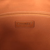 Chanel Large Coco Hobo Bag Beige Suede, Light Brown Shiny Lambskin Brushed Gold Hardware - Thumbnail View 9