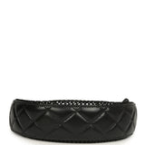 Chanel Round Clutch with Chain Black Mesh, Lambskin Light Gold Hardware - Thumbnail View 8