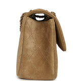 Chanel Medium "Eyes on You" Flap Bag Beige Suede Gold Hardware - Thumbnail View 3