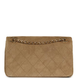 Chanel Medium "Eyes on You" Flap Bag Beige Suede Gold Hardware - Thumbnail View 4