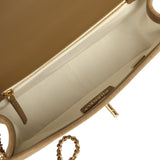 Chanel Medium "Eyes on You" Flap Bag Beige Suede Gold Hardware - Thumbnail View 8