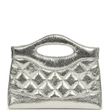 Chanel 31 Clutch with Chain Silver Metallic Calfskin Gold Hardware - Thumbnail View 4