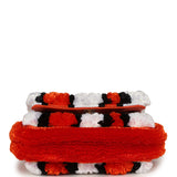 Chanel Small Coco Beach Stripe Flap Bag Orange, White and Black Raffia Gold Hardware - Thumbnail View 6