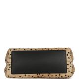 Chanel Large "Cheetah Print" Clutch with Chain Beige Calf Hair, Black Leather Gold Hardware - Thumbnail View 6