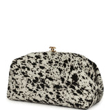 Chanel Large "Dalmatian Print" Clutch with Chain Black, White Pony Hair Gold Hardware - Thumbnail View 5