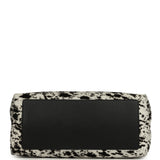 Chanel Large "Dalmatian Print" Clutch with Chain Black, White Pony Hair Gold Hardware - Thumbnail View 6