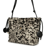 Chanel Large "Dalmatian Print" Shopping Bag Black, White Pony Hair Gold Hardware - Thumbnail View 5