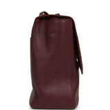 Chanel Maxi "Souplissimo" Large Flap Bag Dark Burgundy Caviar Silver Hardware - Thumbnail View 3
