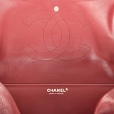 Chanel Maxi "Souplissimo" Large Flap Bag Dark Burgundy Caviar Silver Hardware - Thumbnail View 11