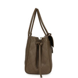 Chanel Large "Urban Essential" East West Shopping Tote Dark Khaki Caviar Gold Hardware - Thumbnail View 3