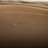 Chanel Large "Urban Essential" East West Shopping Tote Dark Khaki Caviar Gold Hardware - Thumbnail View 10