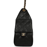 Chanel Small 25 Hobo Bag Black Caviar Gold Hardware - Thumbnail View 3