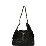 Chanel Small 25 Hobo Bag Black Caviar Gold Hardware - Thumbnail View 7