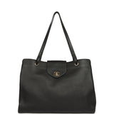 Chanel XXL "It Girl" Shopping Tote Black Grained Calfskin Gold Hardware - Thumbnail View 1