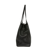 Chanel XXL "It Girl" Shopping Tote Black Grained Calfskin Gold Hardware - Thumbnail View 3