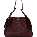 Chanel Small 25 Hobo Bag Dark Burgundy Shiny Caviar Gold Hardware - Thumbnail View 4