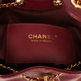 Chanel Small 25 Hobo Bag Dark Burgundy Shiny Caviar Gold Hardware - Thumbnail View 9