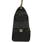 Chanel Small 25 Hobo Bag Black Caviar Gold Hardware - Thumbnail View 3