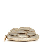 Chanel Mini CC Camellia Round Clutch With Chain Metallic Gold Lambskin Light Gold Hardware - Thumbnail View 5