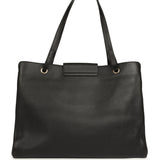 Chanel XXL "It Girl" Shopping Tote Black Grained Calfskin Gold Hardware - Thumbnail View 4