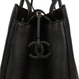 Chanel XXL "It Girl" Shopping Tote Black Grained Calfskin Gold Hardware - Thumbnail View 8