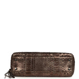 Vintage Chanel Medium Cerf Executive Tote Bag Iridescent Bronze Python Ruthenium Hardware - Thumbnail View 8