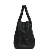 Pre-owned Chanel Large Executive Cerf Tote Bag Black Grained Calfskin Silver Hardware - Thumbnail View 3