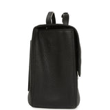 Chanel Maxi "Souplissimo" Small Flap Bag Black Grained Calfskin Silver Hardware - Thumbnail View 3