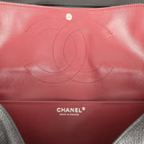 Chanel Maxi "Souplissimo" Small Flap Bag Black Grained Calfskin Silver Hardware - Thumbnail View 11
