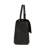 Chanel Maxi "Souplissimo" Small Flap Bag Black Grained Calfskin Silver Hardware - Thumbnail View 3